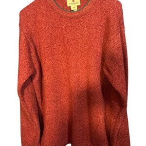 Woolrich Mens Ruby Heather Wool Blend Crewneck Sweater Size‎ L